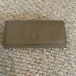 Brown / Tan Loewe Leather Wallet